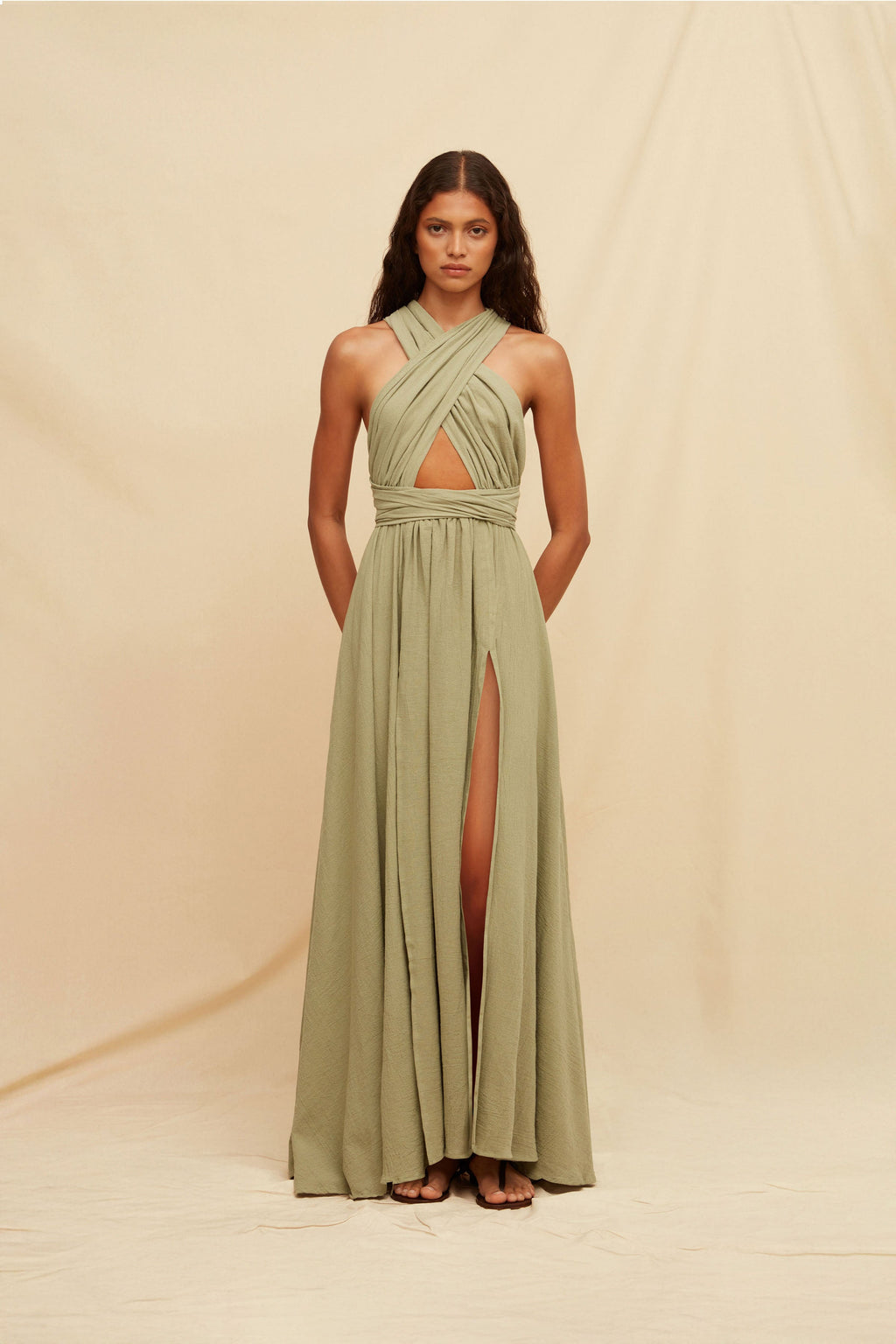 Pucte Dress Sage Green