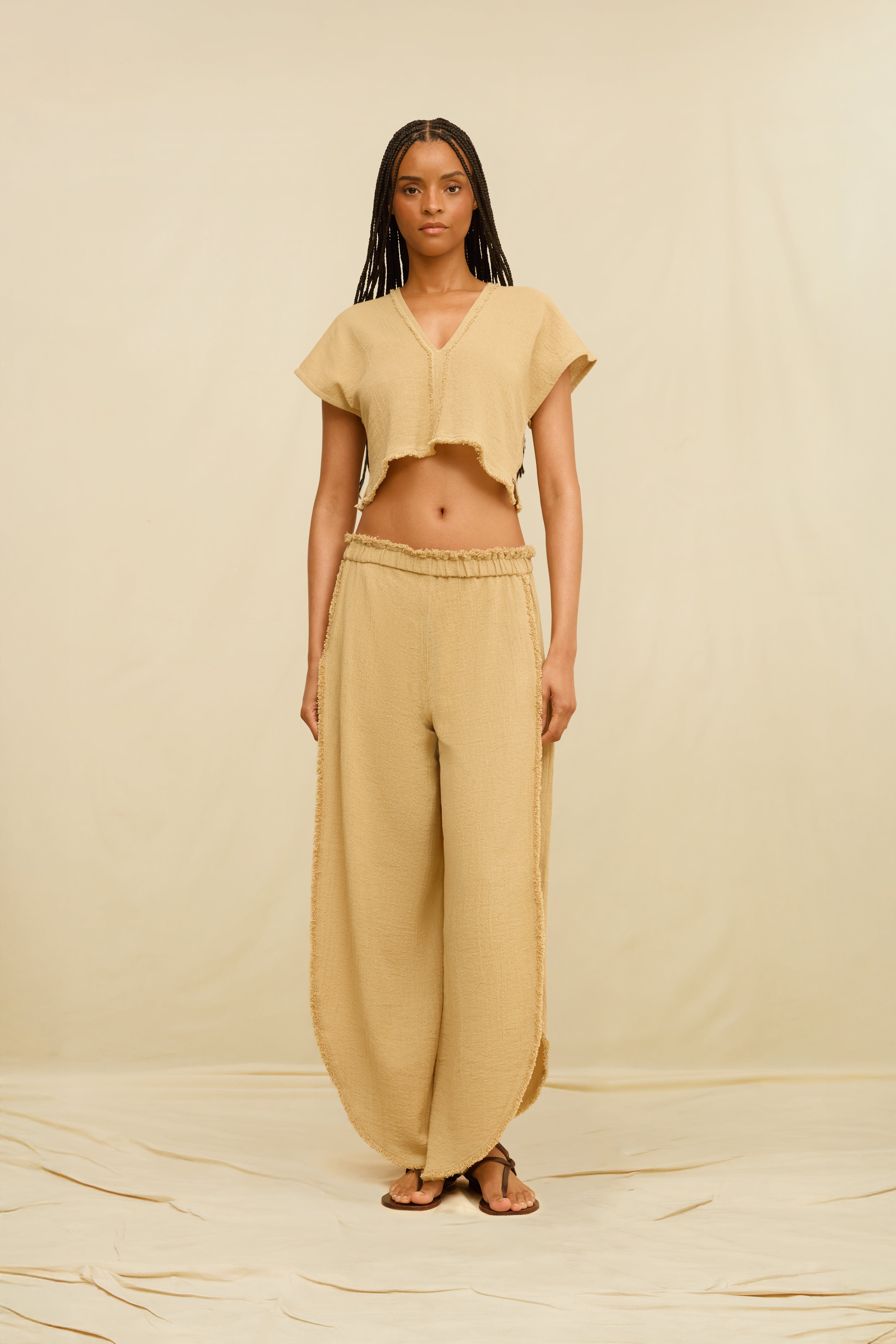 Amro Top Jute Sepia