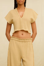 Amro Top Jute Sepia