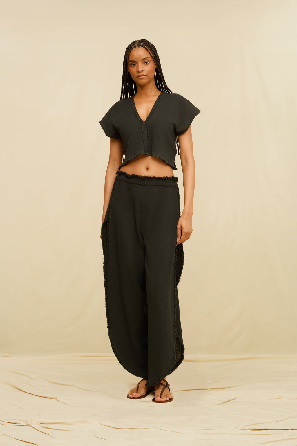 Arzan Pants Jute Black