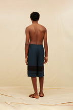 Han Shorts Artisanal Cotton Ultramarine