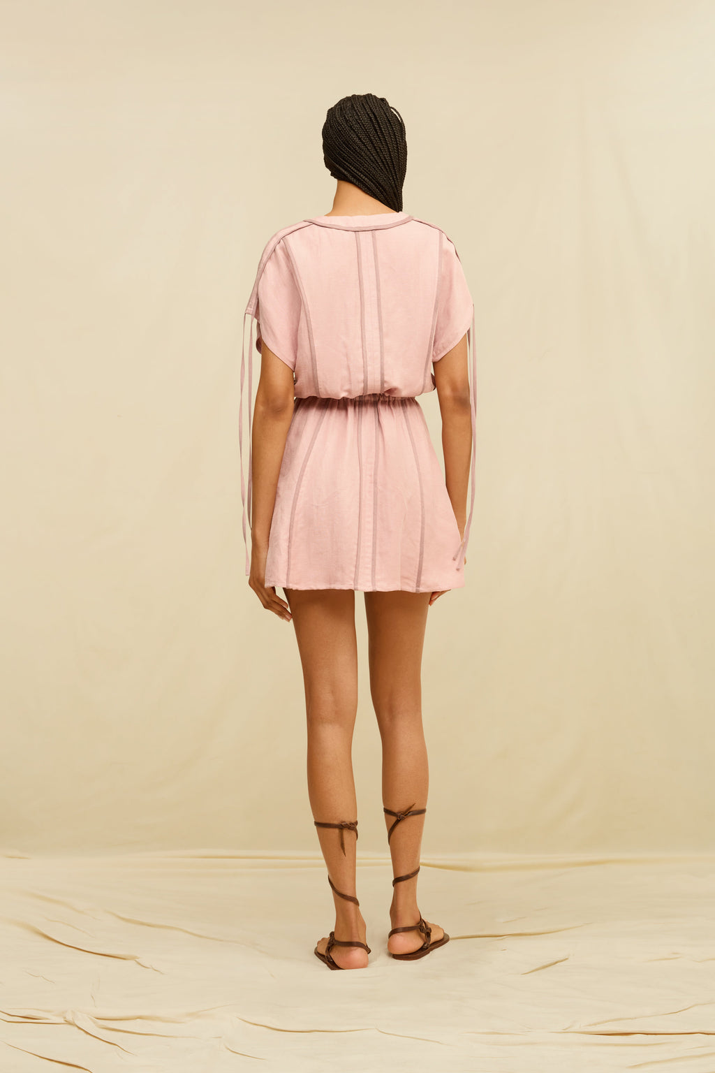 Rhea Mini Dress Clay Pink