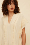 Sumer Mini Dress Artisanal Cotton