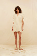 Sumer Mini Dress Artisanal Cotton