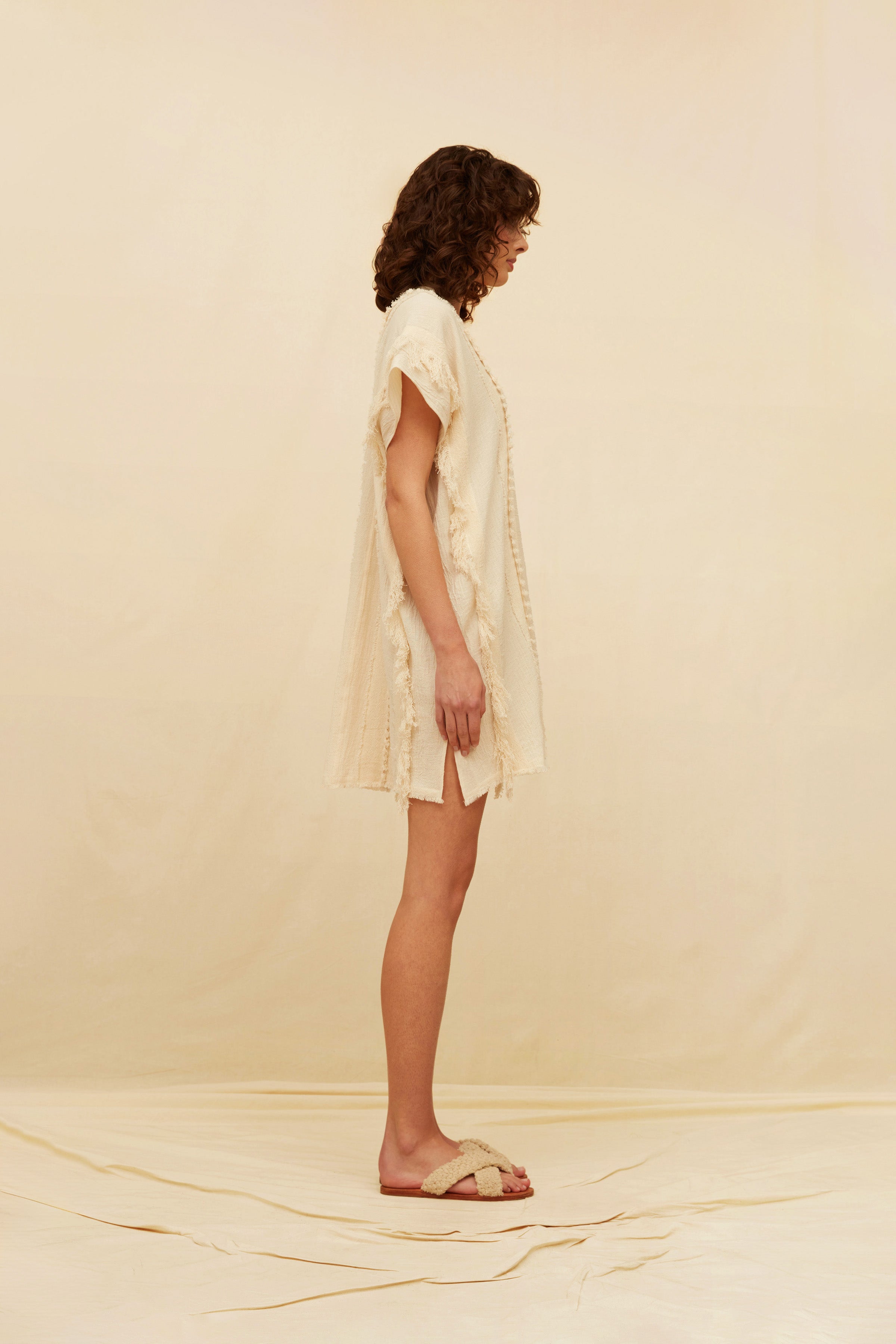 Sumer Mini Dress Artisanal Cotton