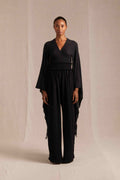 Ahumkal Top Cotton Gauze Black