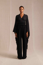 Ahumkal Top Cotton Gauze Black