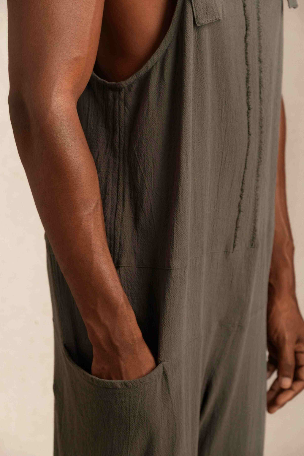 Tzab Jumpsuit Artisanal Cotton Slate Black