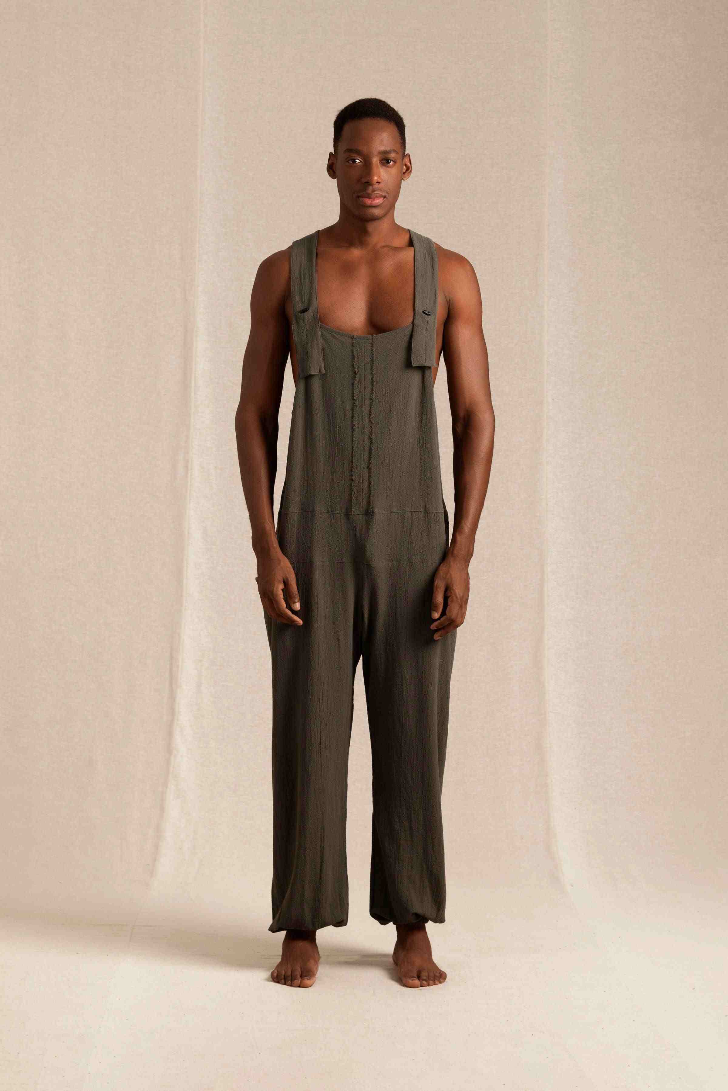 Tzab Jumpsuit Artisanal Cotton Slate Black