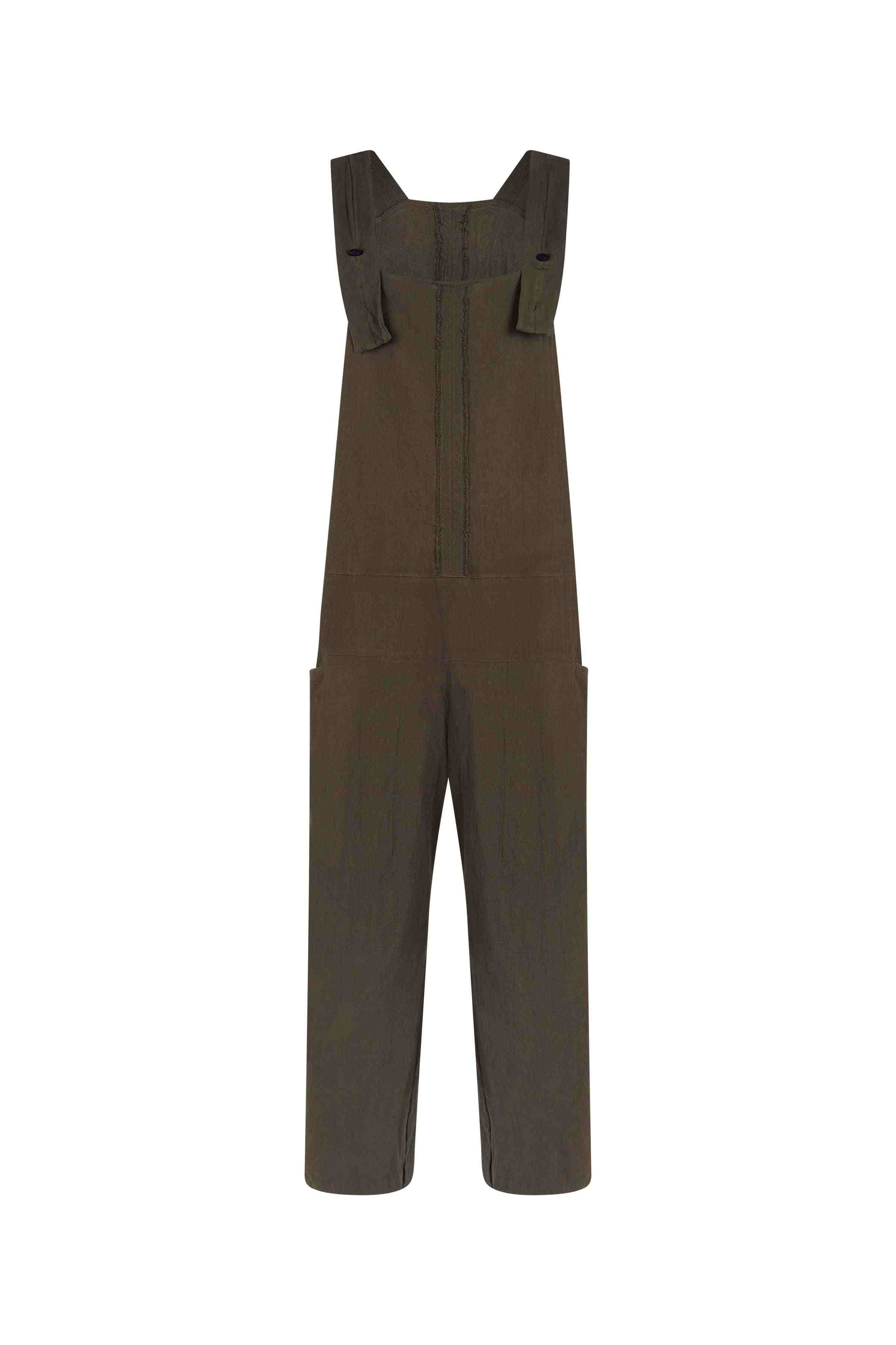 Tzab Jumpsuit Artisanal Cotton Slate Black