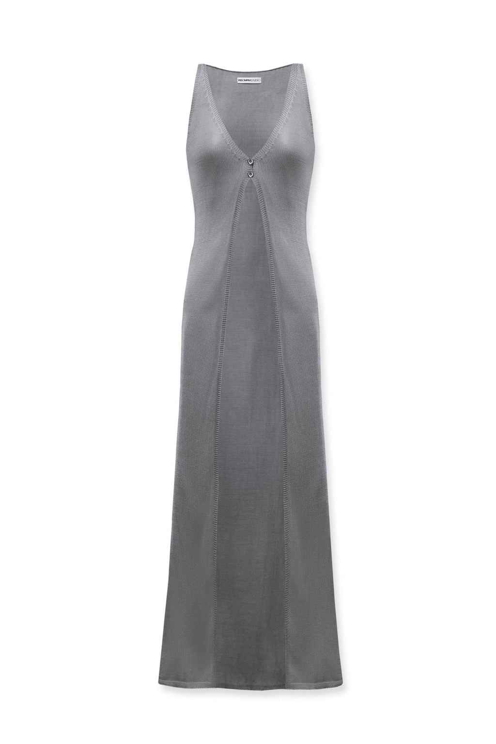 Dara Knit Maxi Top Silver