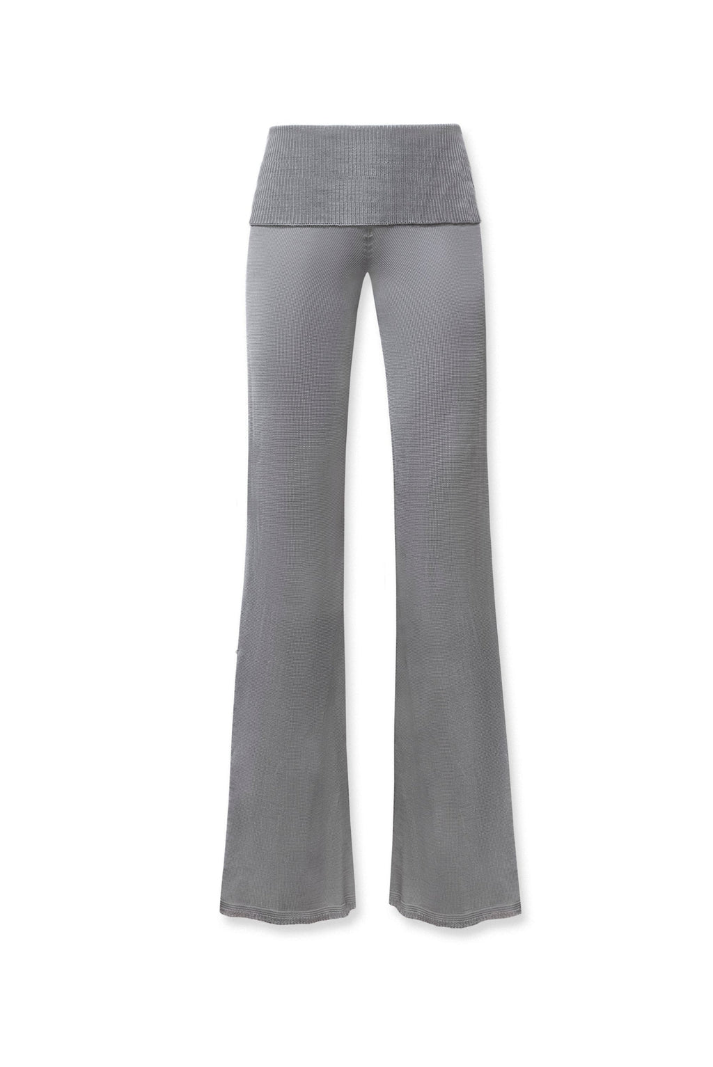 Dara Knit Trousers Silver