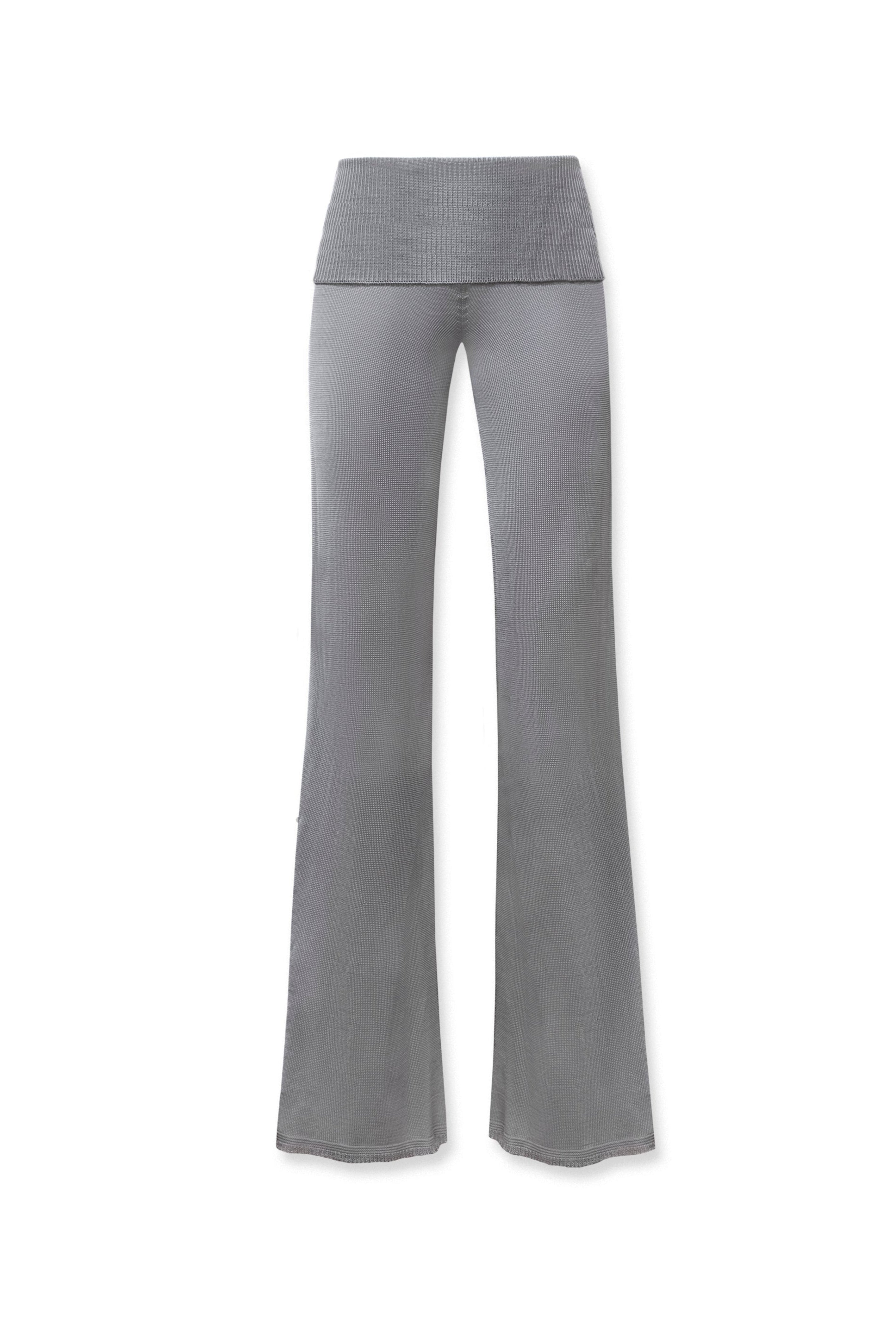 Dara Knit Trousers Silver