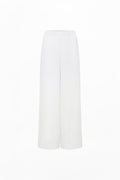 Clement Trousers ( White Silk Pintuck )