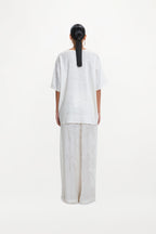 Aurelius T Shirt ( White Silk Pintuck )