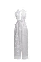 Bird embroidered wide leg