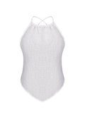 Fringed linen top