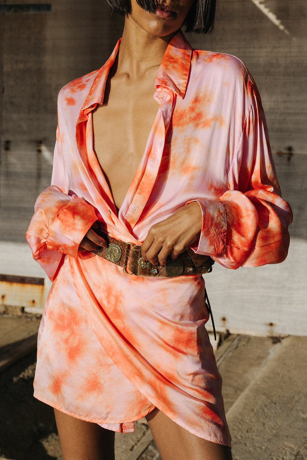 Pink Three Piece Batik Set