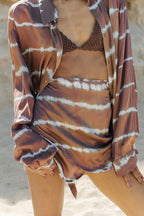 Brown Three Piece Batik Set