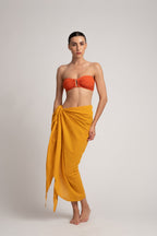 Asymmetrical Draped Sarong