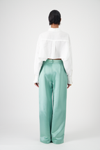 Georgio Pants Textured Silk Crepe