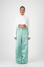 Georgio Pants Textured Silk Crepe
