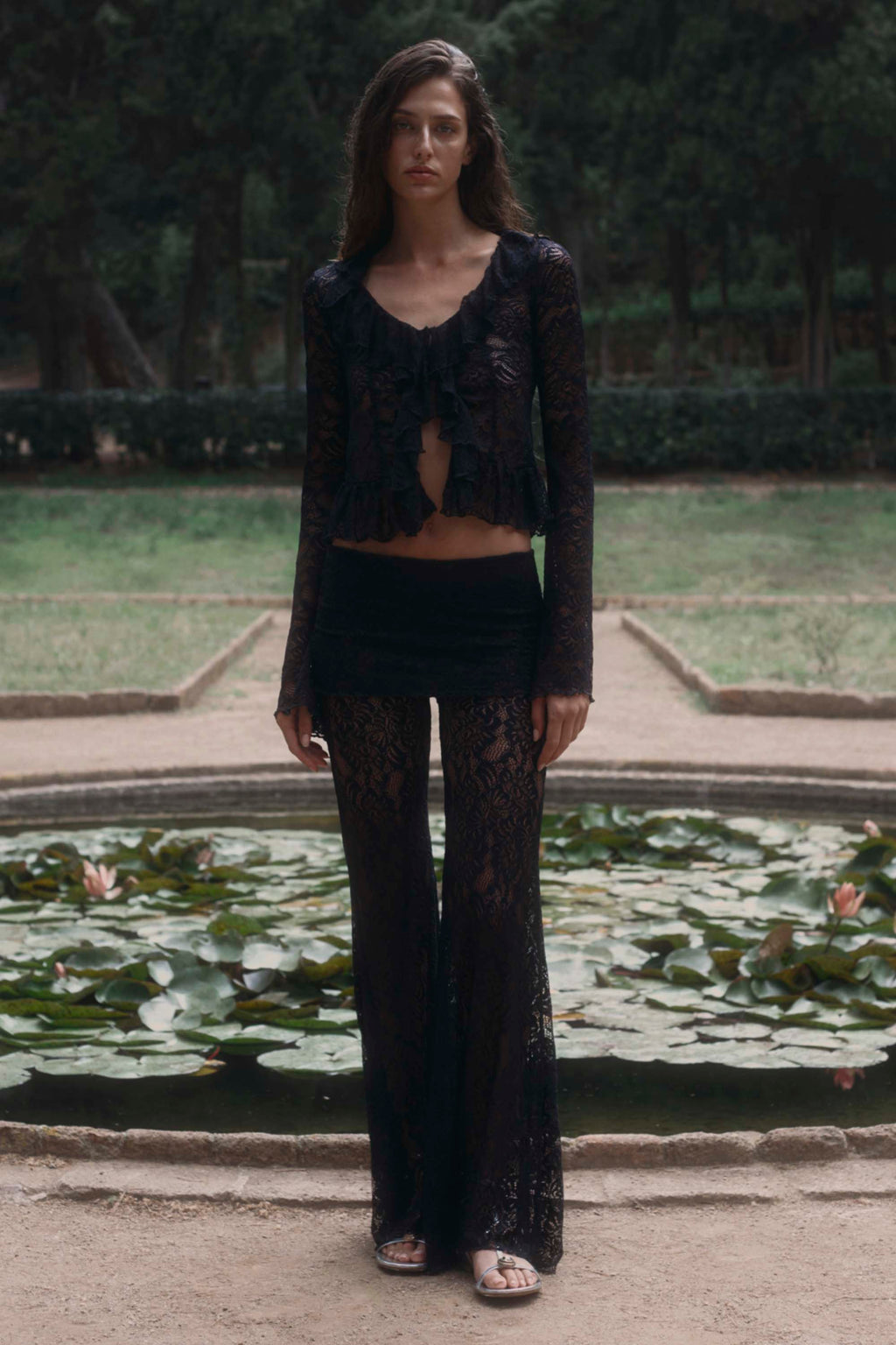 Lace Trousers Noir