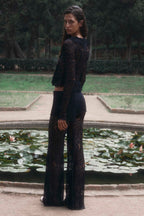 Lace Trousers Noir