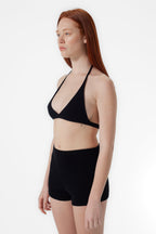 Bralette and Short Set Black