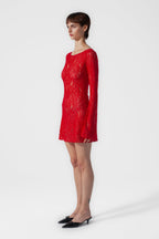 Mini Garden Dress Red