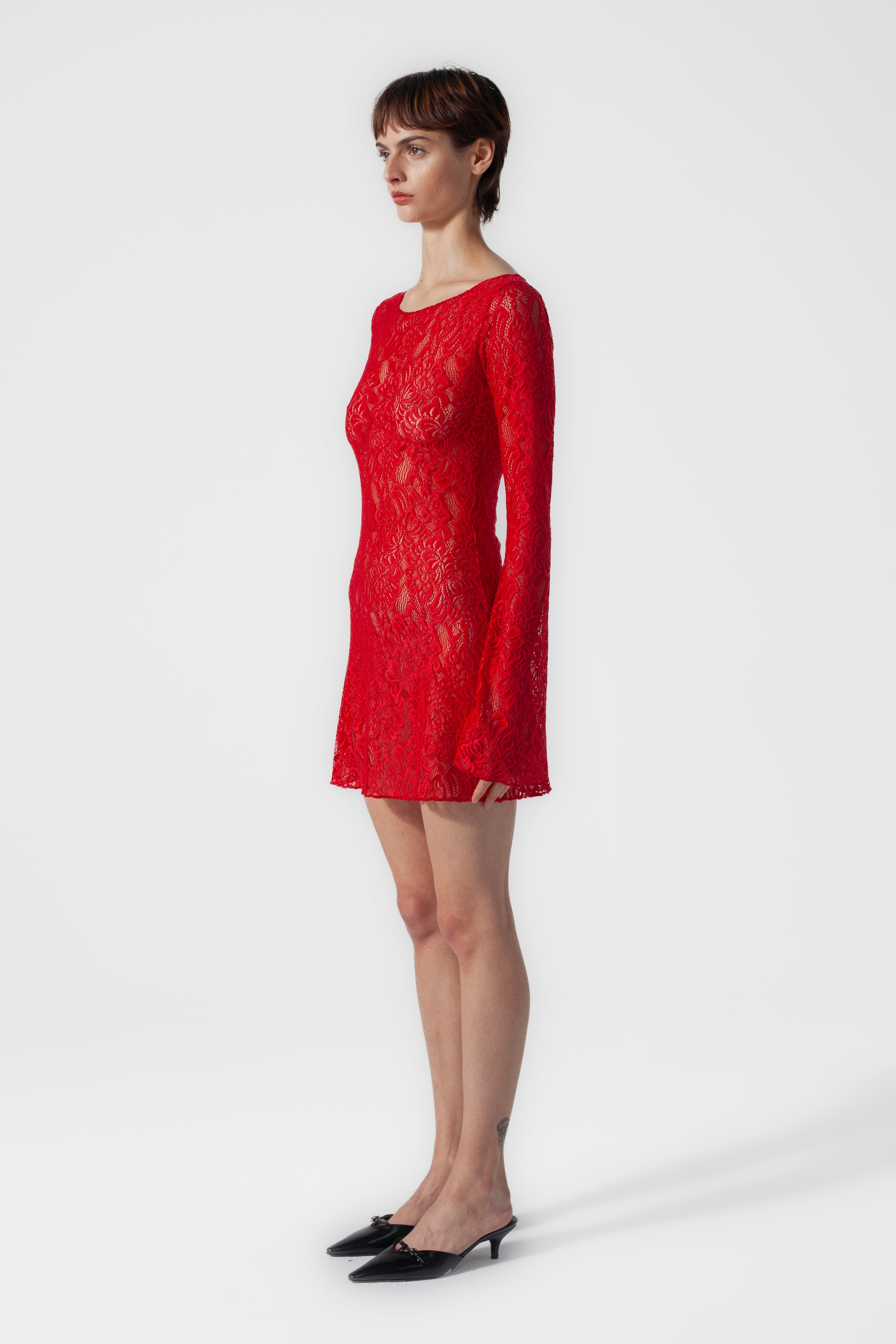 Mini Garden Dress Red