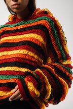 Knitted Wig Hoodie