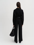 Finn Crepe Shirt Black