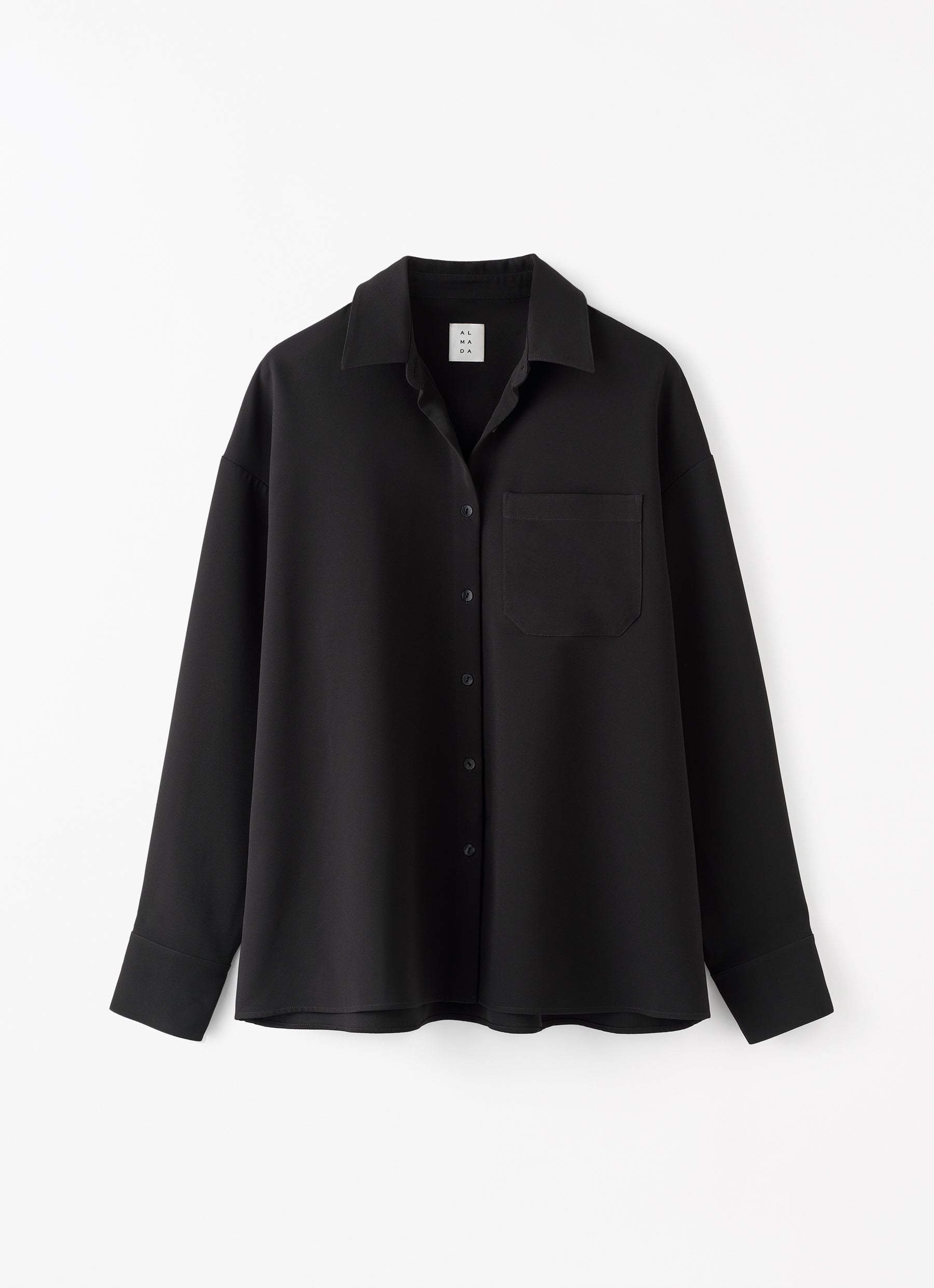 Finn Crepe Shirt Black