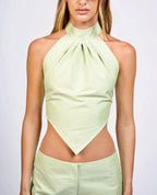 Bandana Pistachio Top