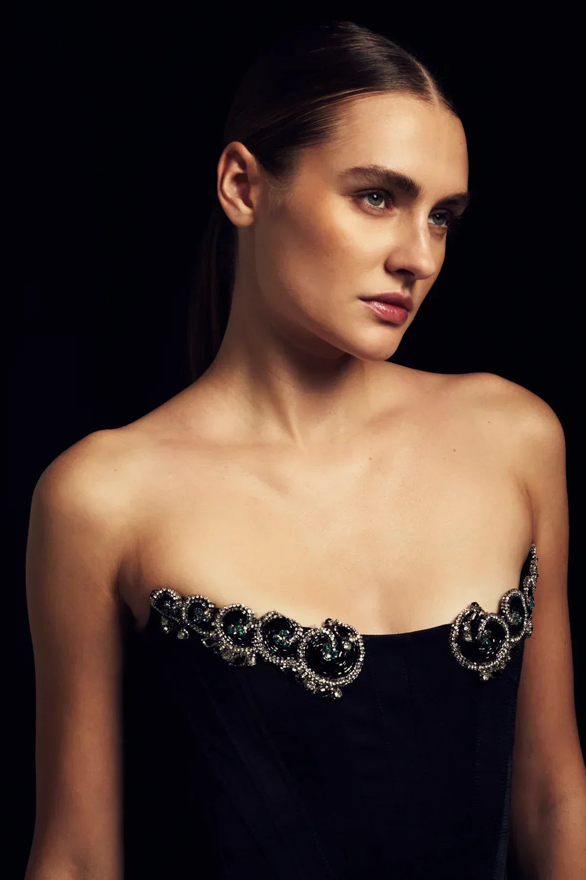 Wave Corset Black