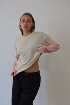 Cream and Pink Kai Double Layer
