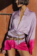 Purple Pink Three Piece Batik Set