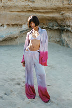Purple Pink Three Piece Batik Set