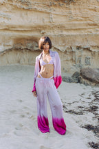 Purple Pink Three Piece Batik Set