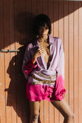 Purple Pink Three Piece Batik Set