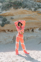 Orange Three Piece Batik Set