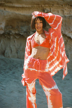 Orange Three Piece Batik Set