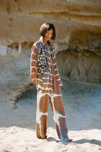 Brown Three Piece Batik Set