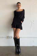 Mia Mini Skirt Black