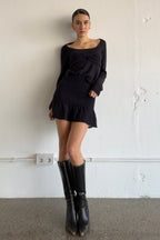 Mia Mini Skirt Black