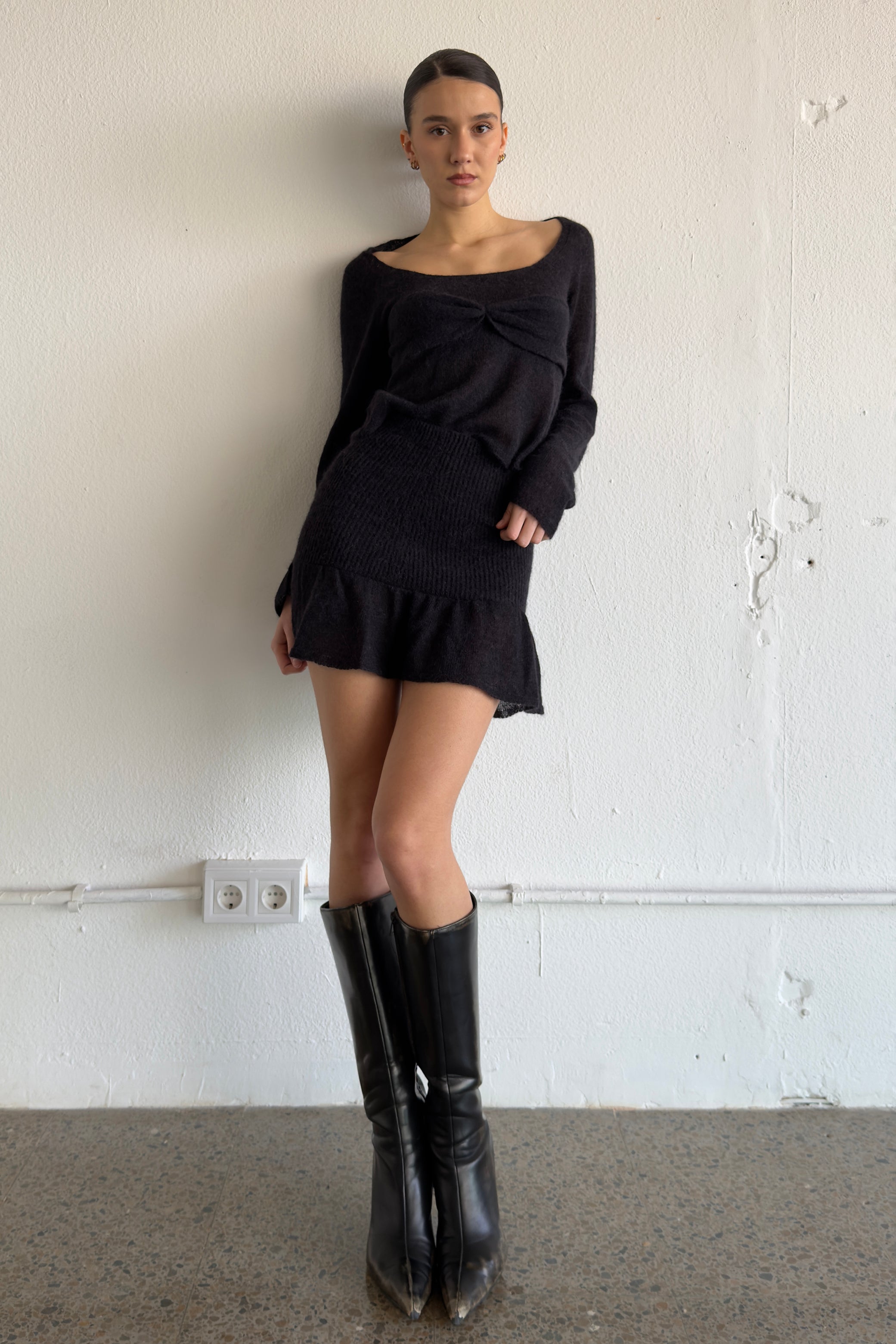 Mia Mini Skirt Black