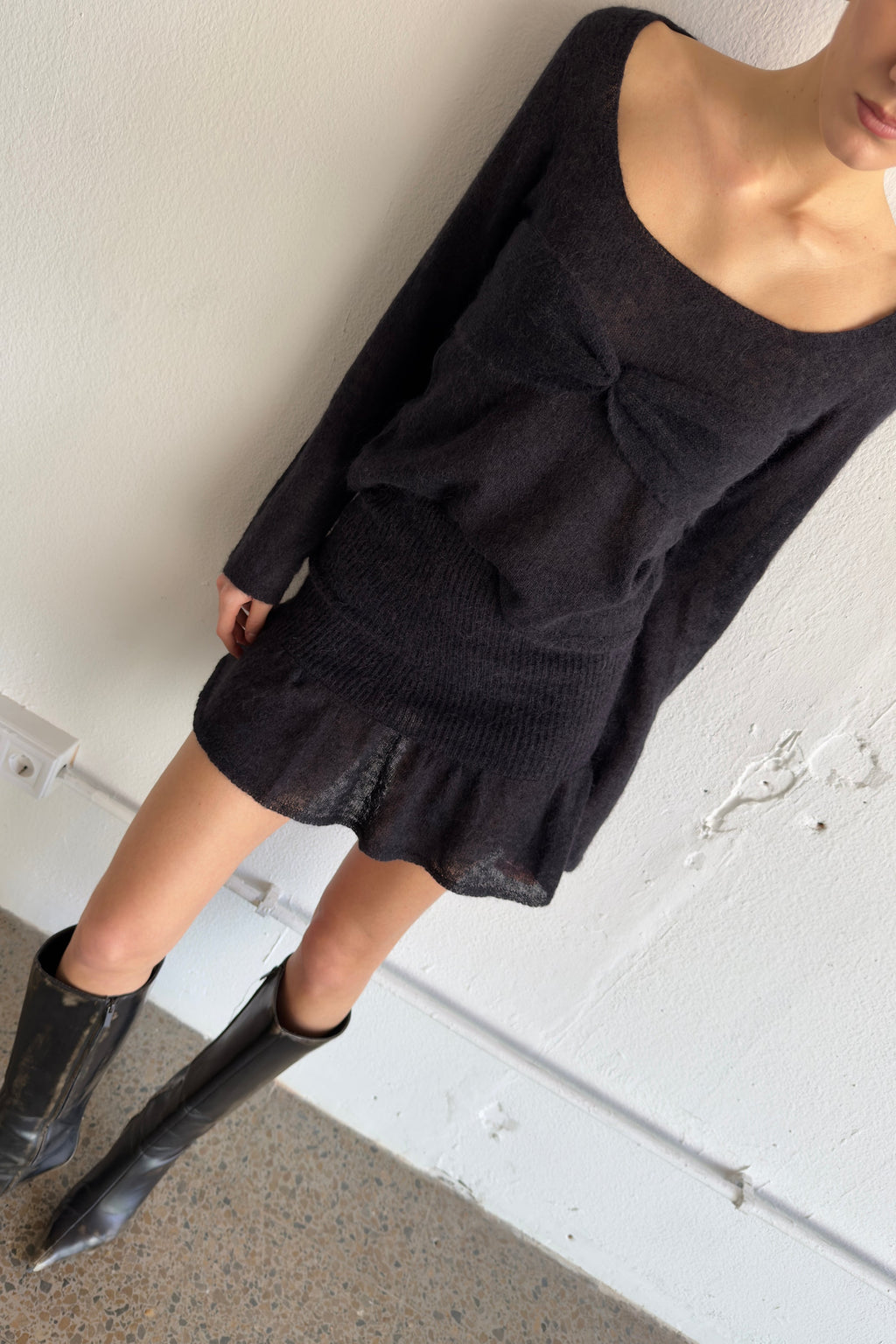 Mia Mini Skirt Black
