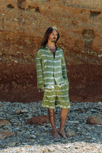 Green Two Piece Batik Set