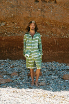 Green Two Piece Batik Set
